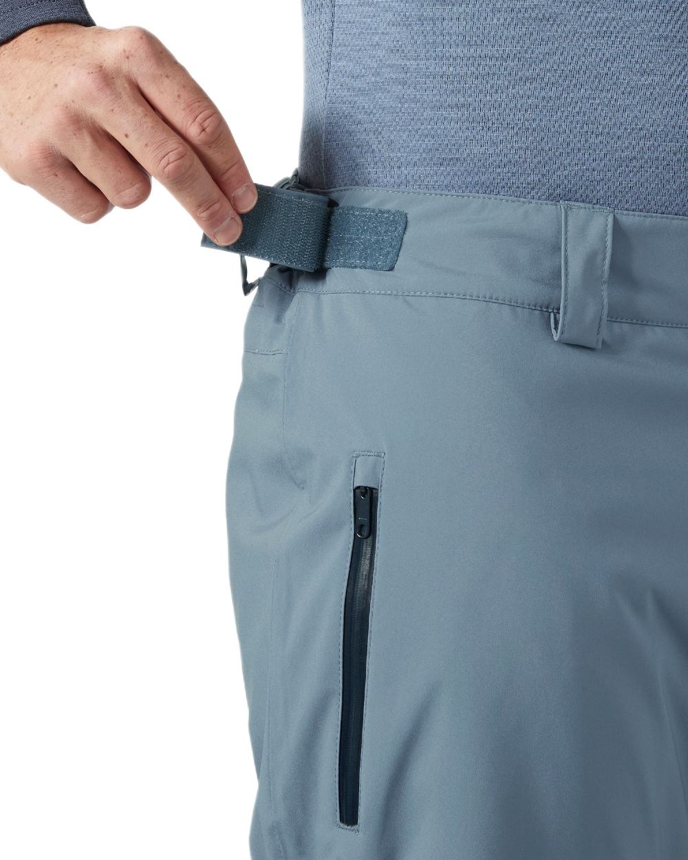 Washed Navy Coloured Helly Hansen Mens Legendary Insulated Ski Pants on white background 