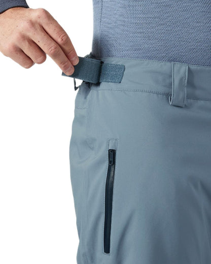 Washed Navy Coloured Helly Hansen Mens Legendary Insulated Ski Pants on white background 