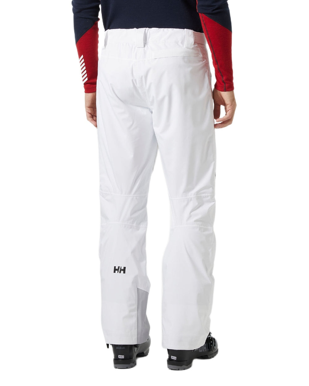 White Coloured Helly Hansen Mens Legendary Insulated Ski Pants on white background 