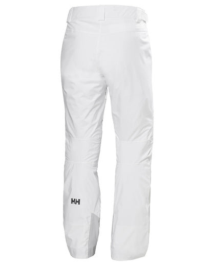 White Coloured Helly Hansen Mens Legendary Insulated Ski Pants on white background 