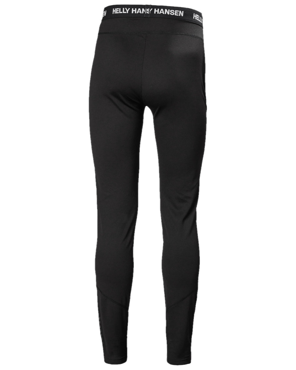 Black Coloured Helly Hansen Mens Lifa Active Base Layer Pants on white background 