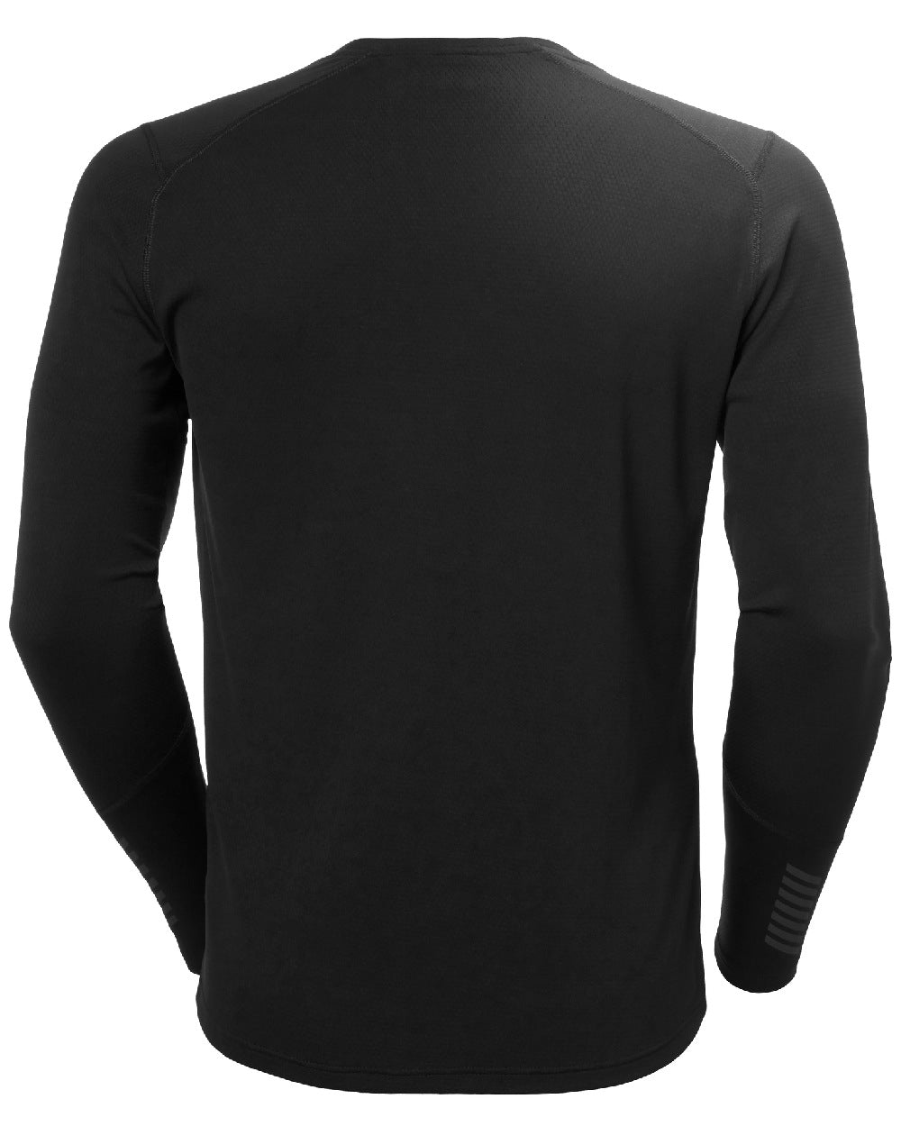 Black Coloured Helly Hansen Mens Lifa Active Crew Base Layer on white background 