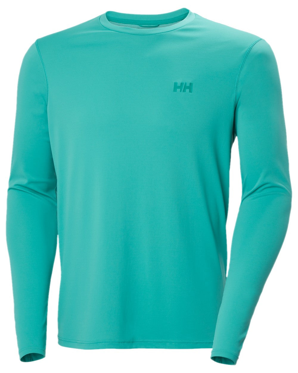 Dark Mint Coloured Helly Hansen Mens Lifa Active Solen Base Layer on white background 