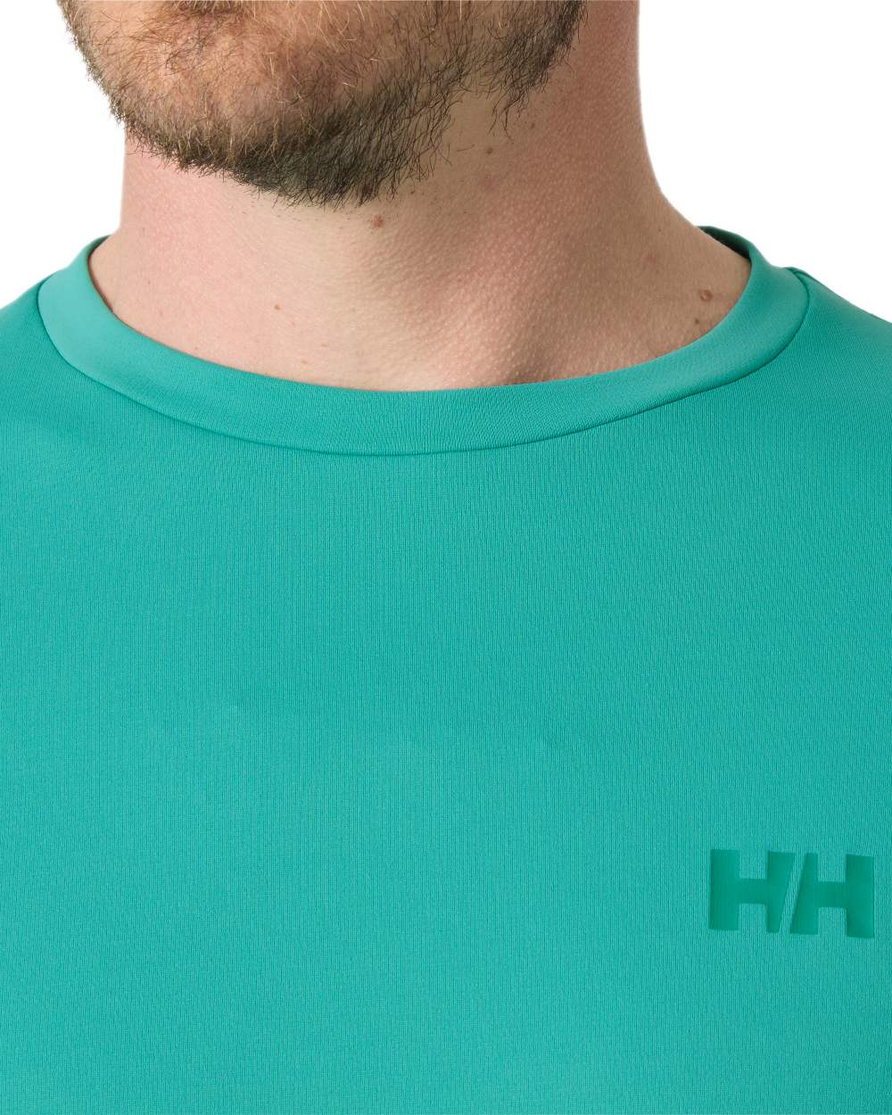 Dark Mint Coloured Helly Hansen Mens Lifa Active Solen Base Layer on white background 