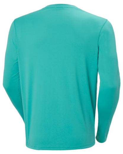 Dark Mint Coloured Helly Hansen Mens Lifa Active Solen Base Layer on white background 