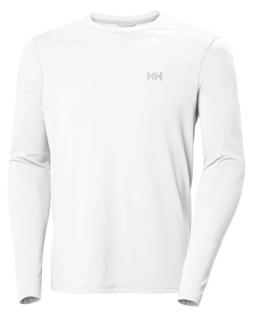 White coloured Helly Hansen Mens Lifa Active Solen Base Layer on white background 