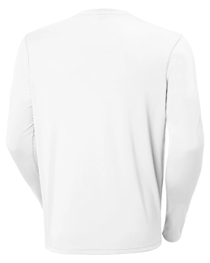 White coloured Helly Hansen Mens Lifa Active Solen Base Layer on white background 