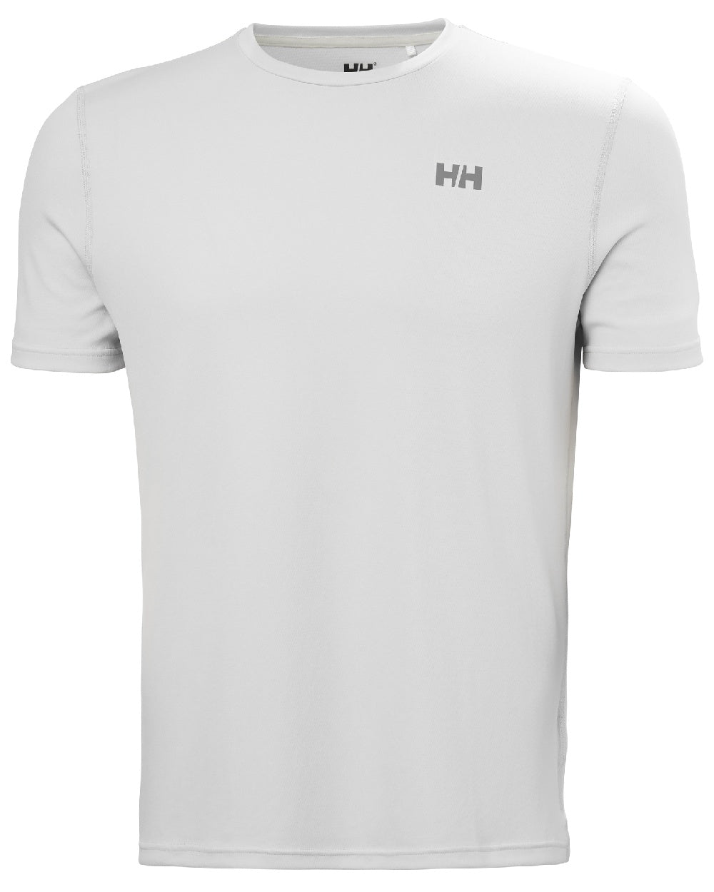 Grey Fog Coloured Helly Hansen Mens Lifa Active Solen T-Shirt on white background 