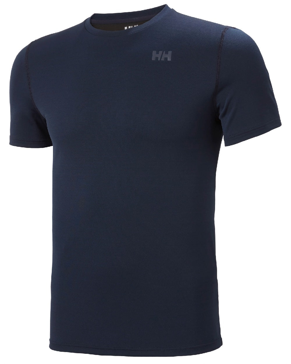 Navy Coloured Helly Hansen Mens Lifa Active Solen T-Shirt on white background 