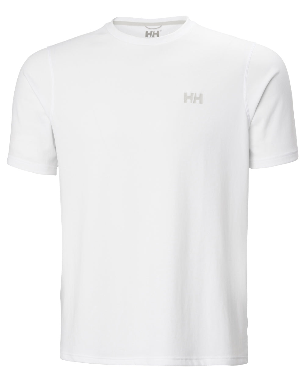White coloured Helly Hansen Mens Lifa Active Solen T-Shirt on white background 