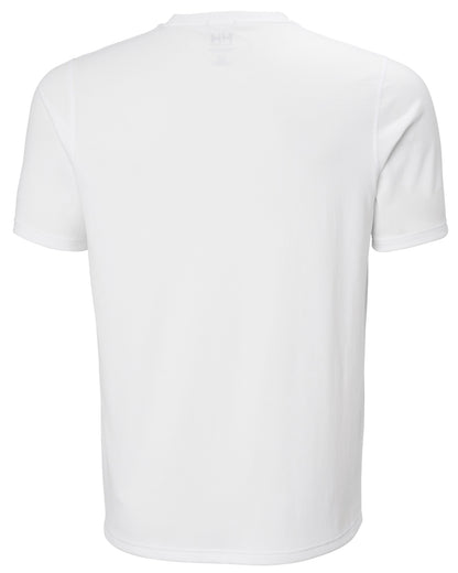 White coloured Helly Hansen Mens Lifa Active Solen T-Shirt on white background 