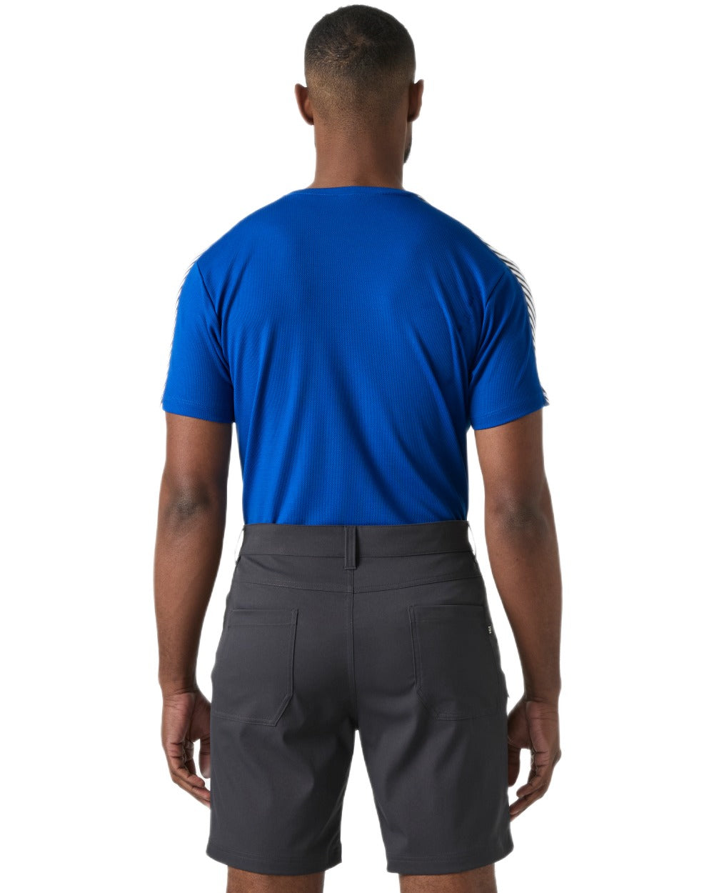 Cobalt 2 coloured Helly Hansen Mens Lifa T-Shirt on white background 