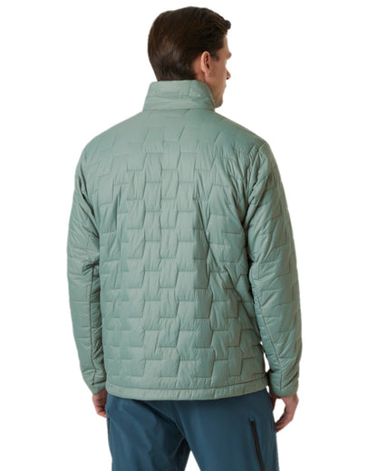 Cactus Coloured Helly Hansen Mens Lifaloft Insulator Jacket on white background 