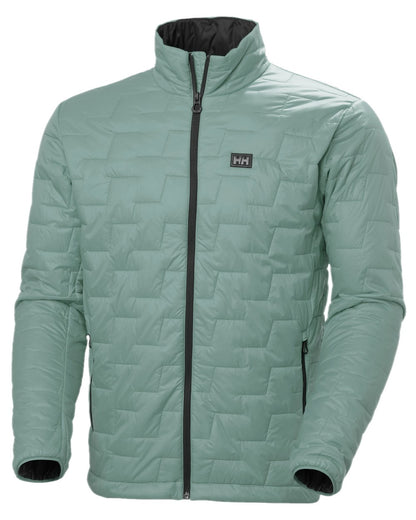 Cactus Coloured Helly Hansen Mens Lifaloft Insulator Jacket on white background 