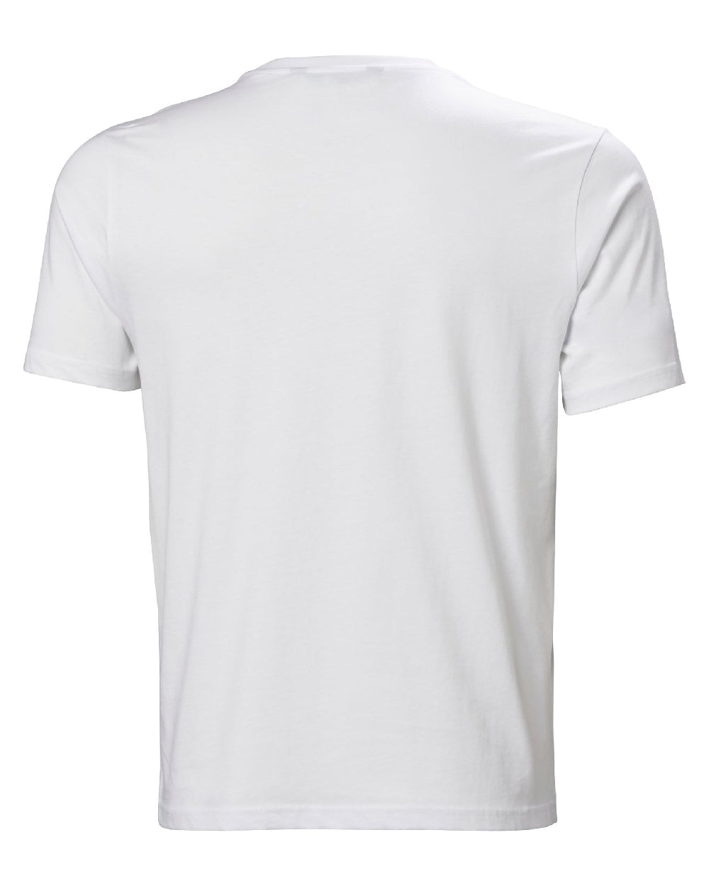 White coloured Helly Hansen Mens Logo T-Shirt 3.0 on white background 