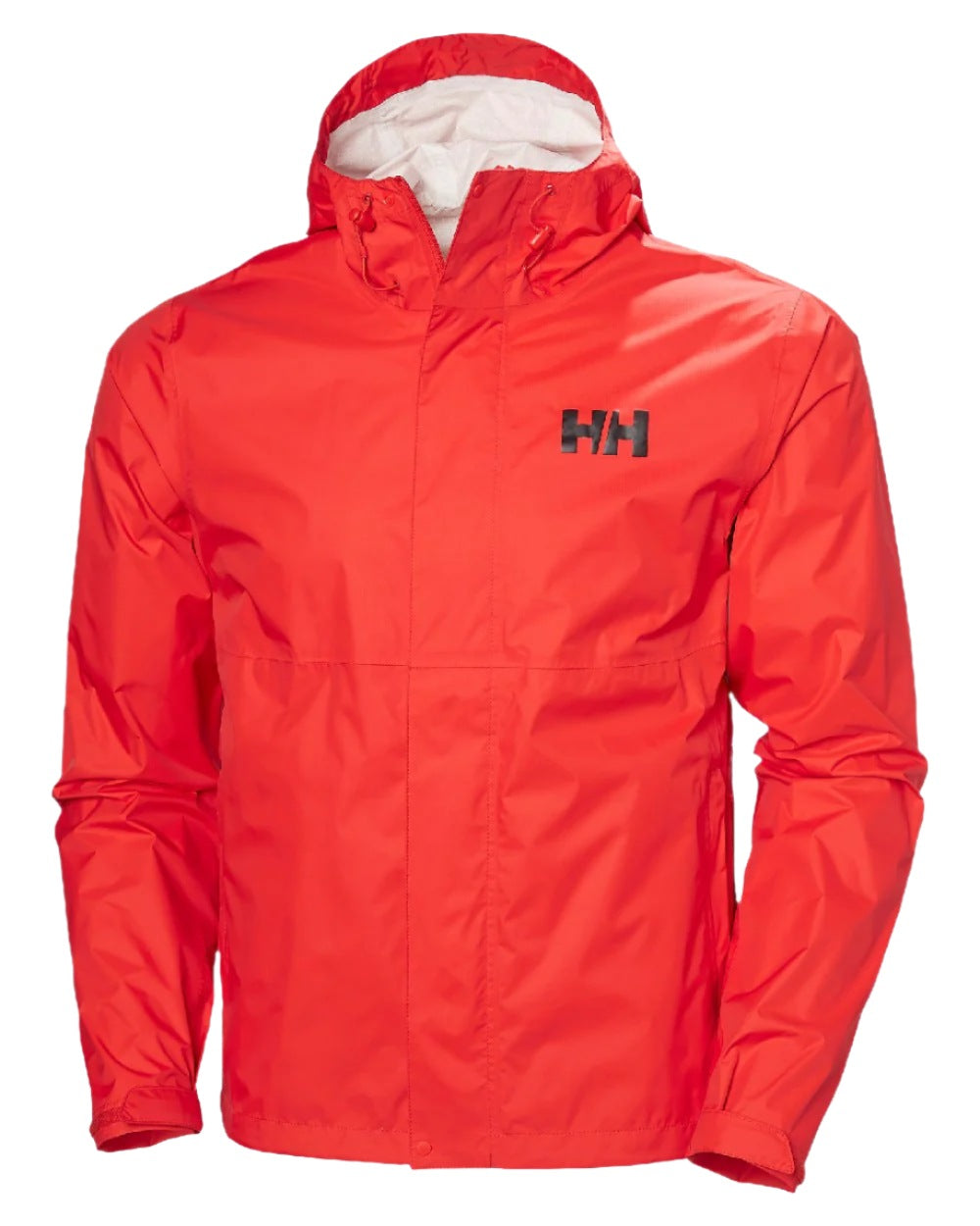 Alert Red coloured Helly Hansen Mens Loke Jacket 2.0 on white background 