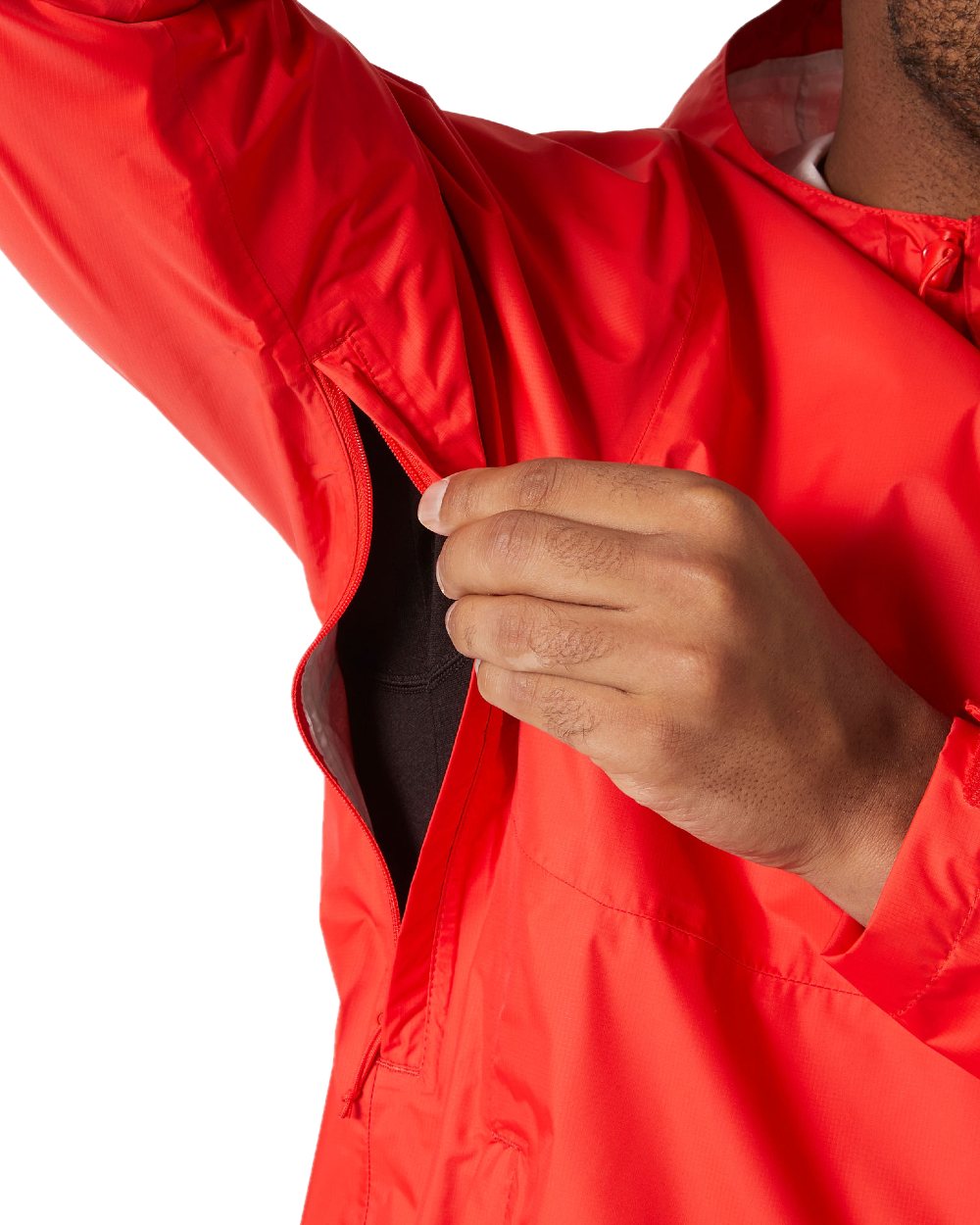 Alert Red coloured Helly Hansen Mens Loke Jacket 2.0 on white background 