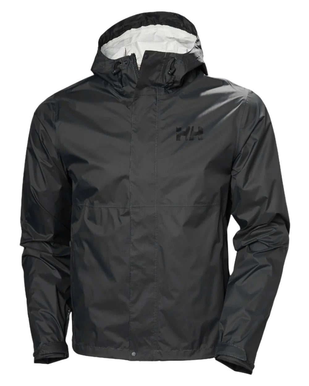 Black coloured Helly Hansen Mens Loke Jacket 2.0 on white background 