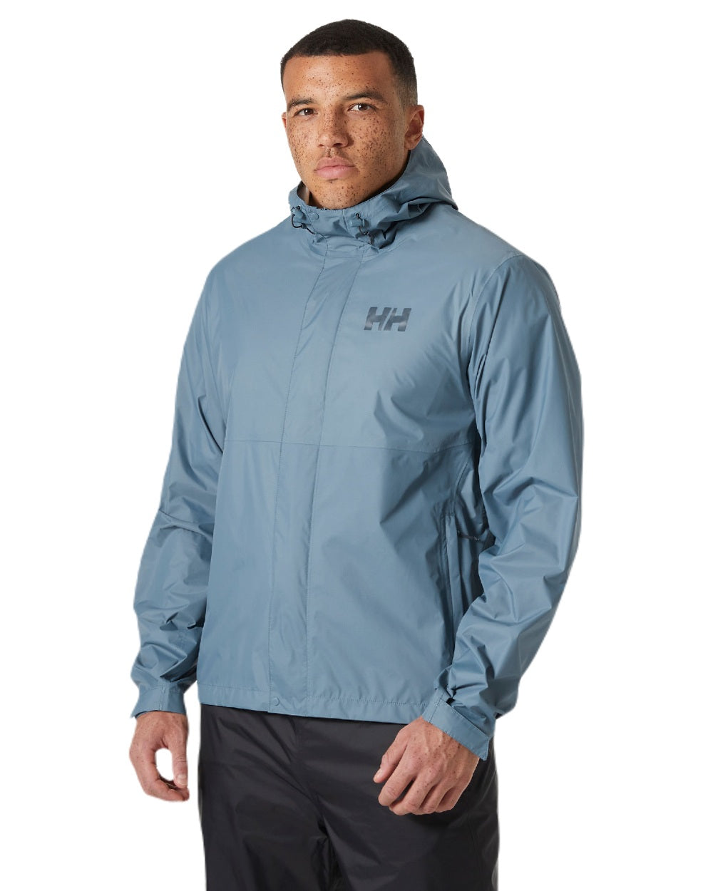 Washed Navy coloured Helly Hansen Mens Loke Jacket 2.0 on white background 