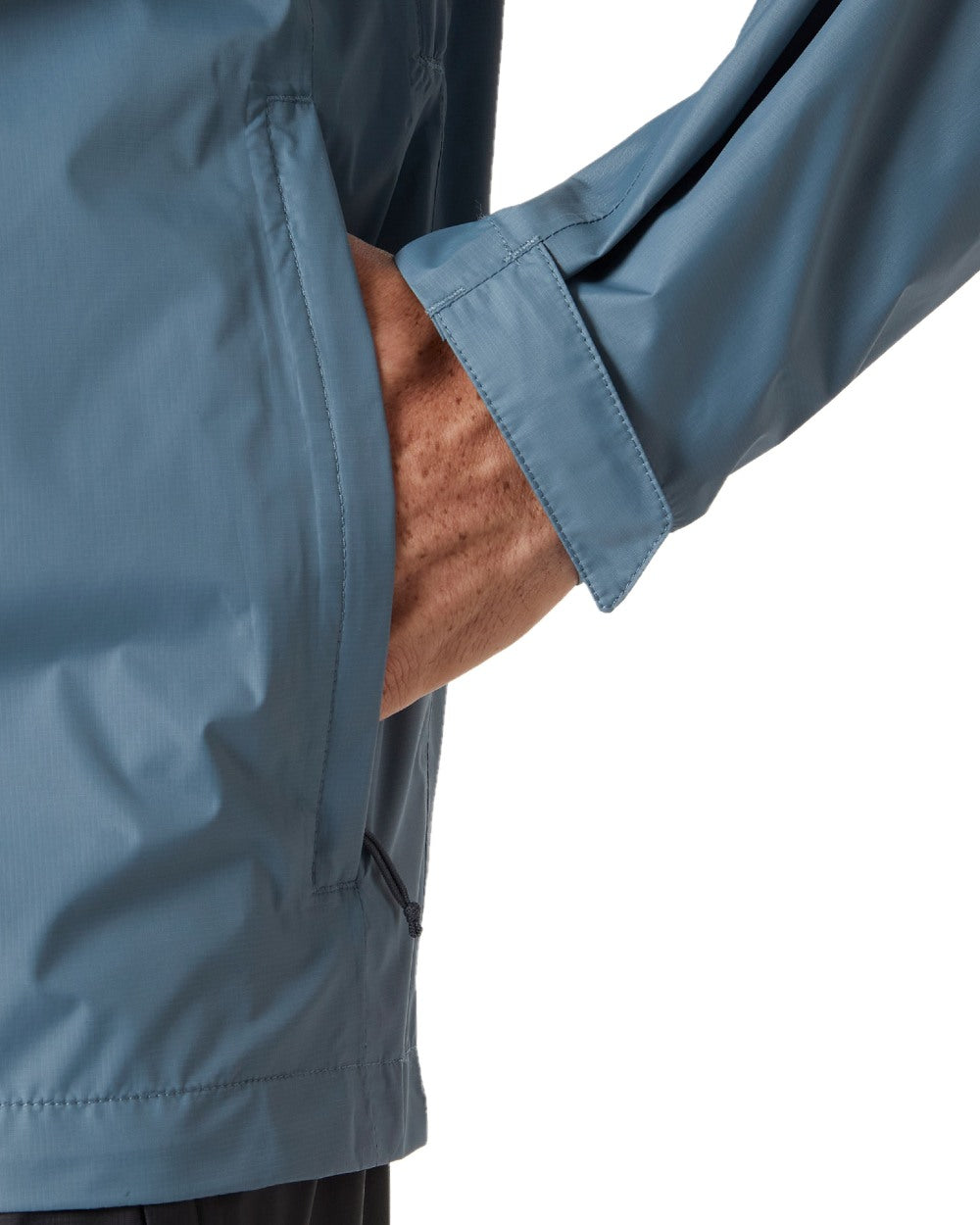 Washed Navy coloured Helly Hansen Mens Loke Jacket 2.0 on white background 
