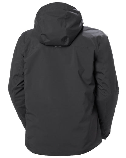 Black Coloured Helly Hansen Mens Panorama Jacket on white background 