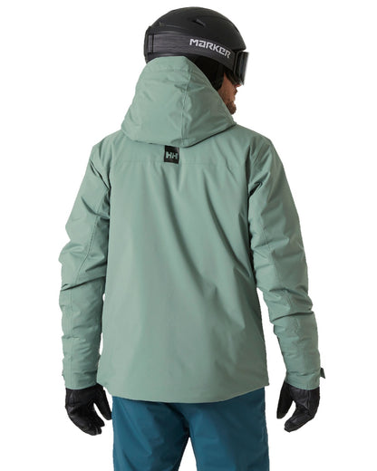 Cactus Coloured Helly Hansen Mens Panorama Jacket on white background 