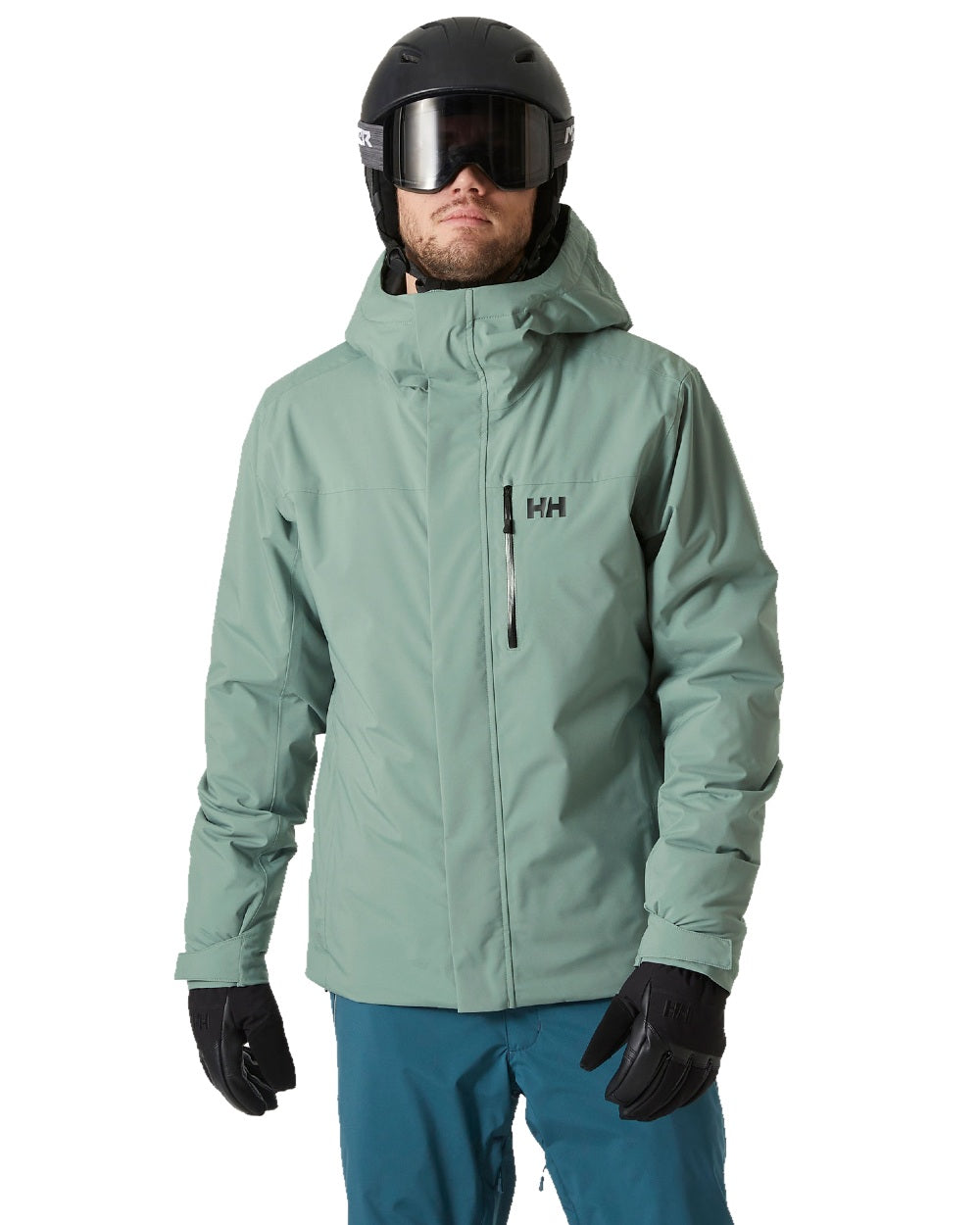 Cactus Coloured Helly Hansen Mens Panorama Jacket on white background 