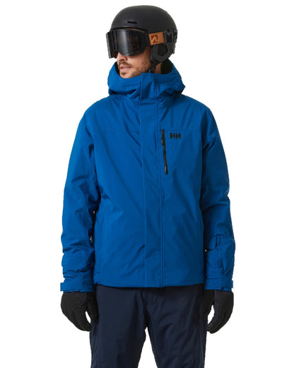 Deep Fjord Coloured Helly Hansen Mens Panorama Jacket on white background 