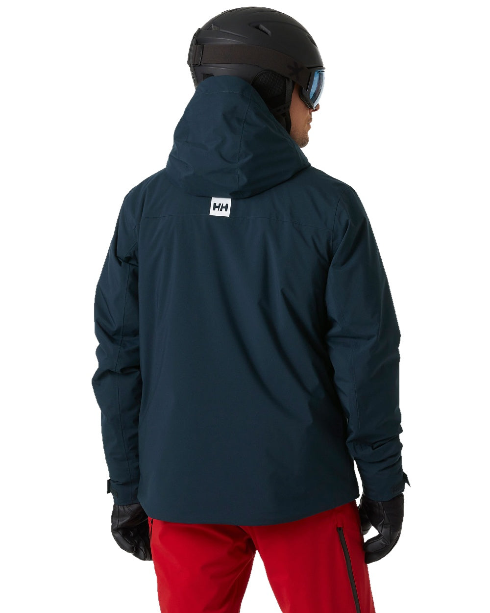 Navy Coloured Helly Hansen Mens Panorama Jacket on white background 