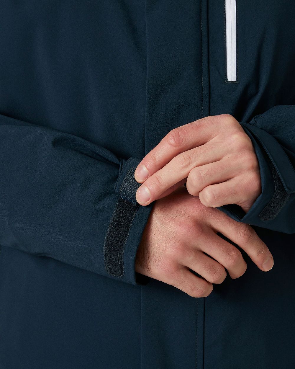 Navy Coloured Helly Hansen Mens Panorama Jacket on white background 