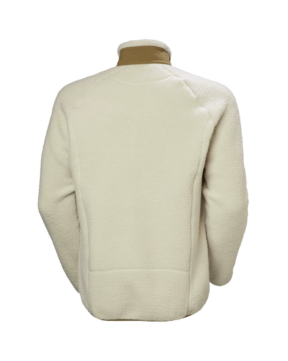 Pelican Coloured Helly Hansen mens Panorama Pile Block Jacket on White Background 