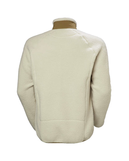 Pelican Coloured Helly Hansen mens Panorama Pile Block Jacket on White Background 