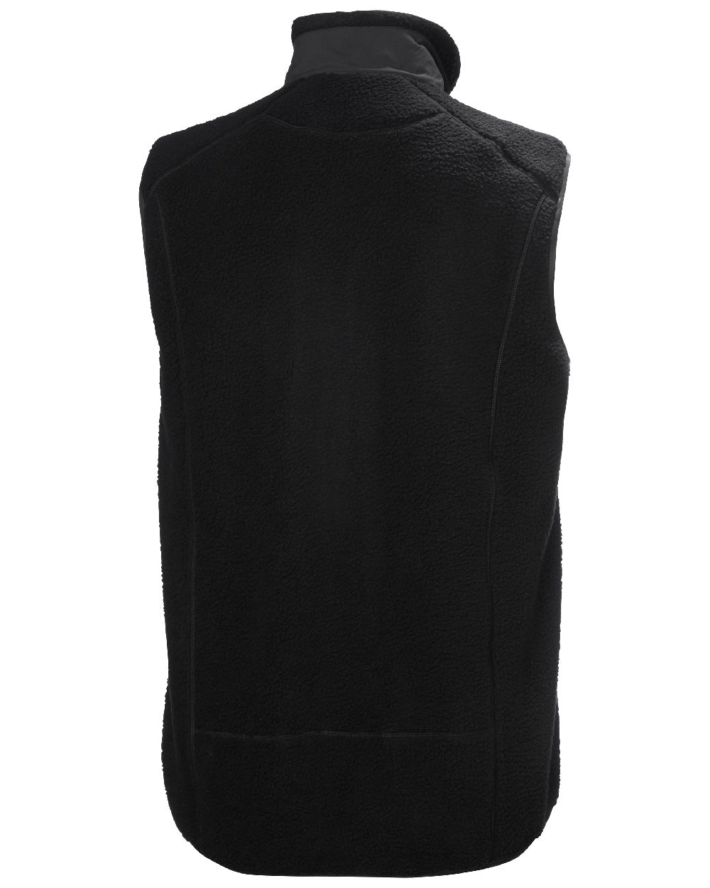 Black Coloured Helly Hansen mens Panorama Pile Block Vest on White Background 