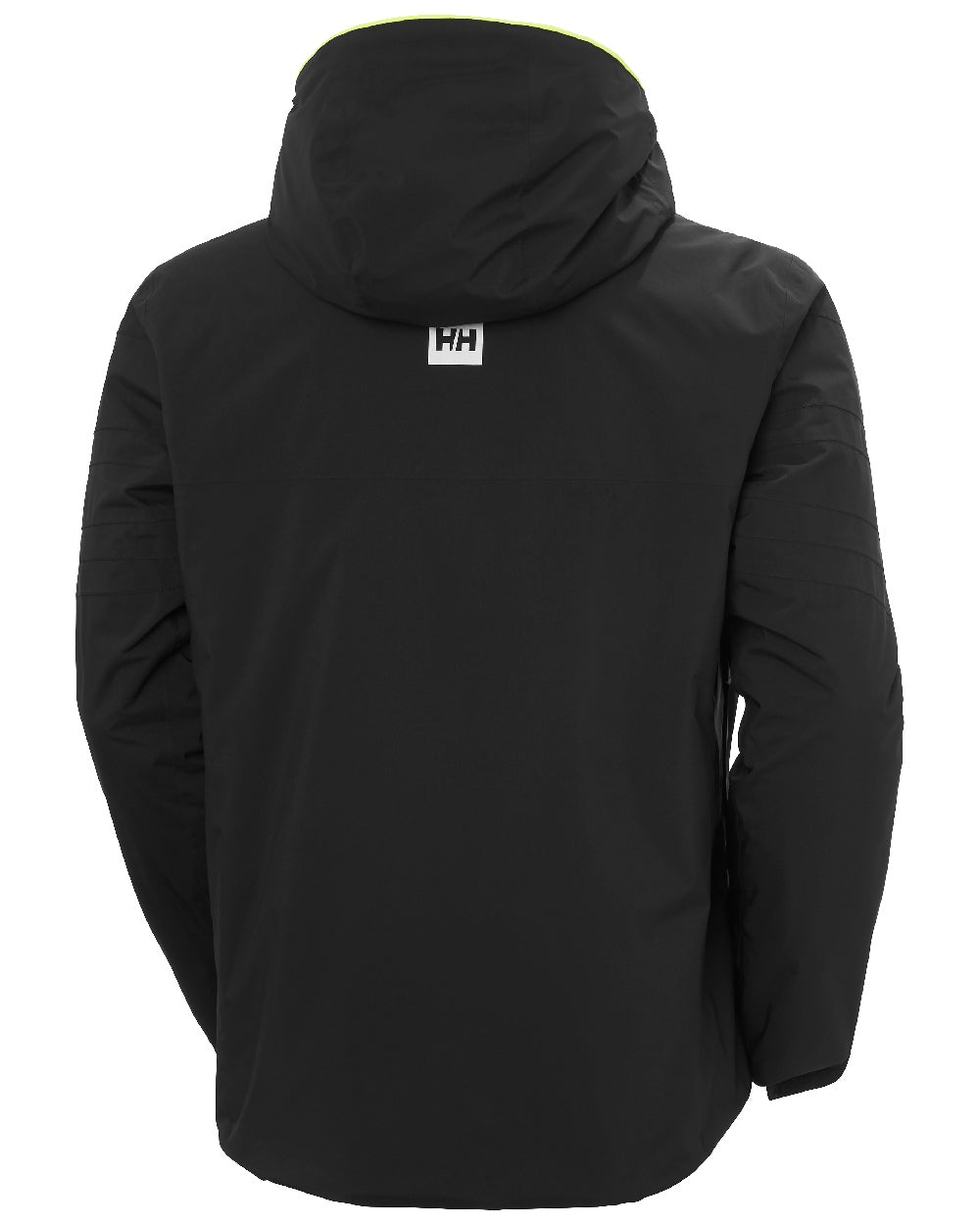 Black Coloured Helly Hansen Mens Panoramic Insulated Jacket on White Background 