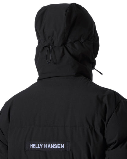 Black Coloured Helly Hansen Mens Patrol Puffy Jacket on white background 