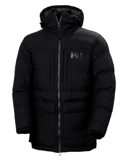 Black Coloured Helly Hansen Mens Patrol Puffy Jacket on white background 