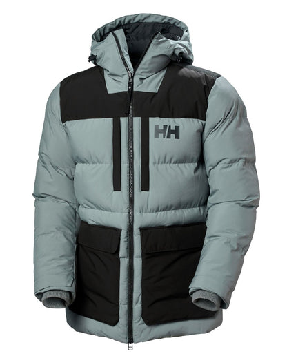 Grey Cactus Coloured Helly Hansen Mens Patrol Puffy Jacket on white background 