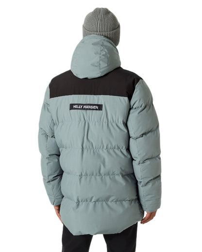 Grey Cactus Coloured Helly Hansen Mens Patrol Puffy Jacket on white background 