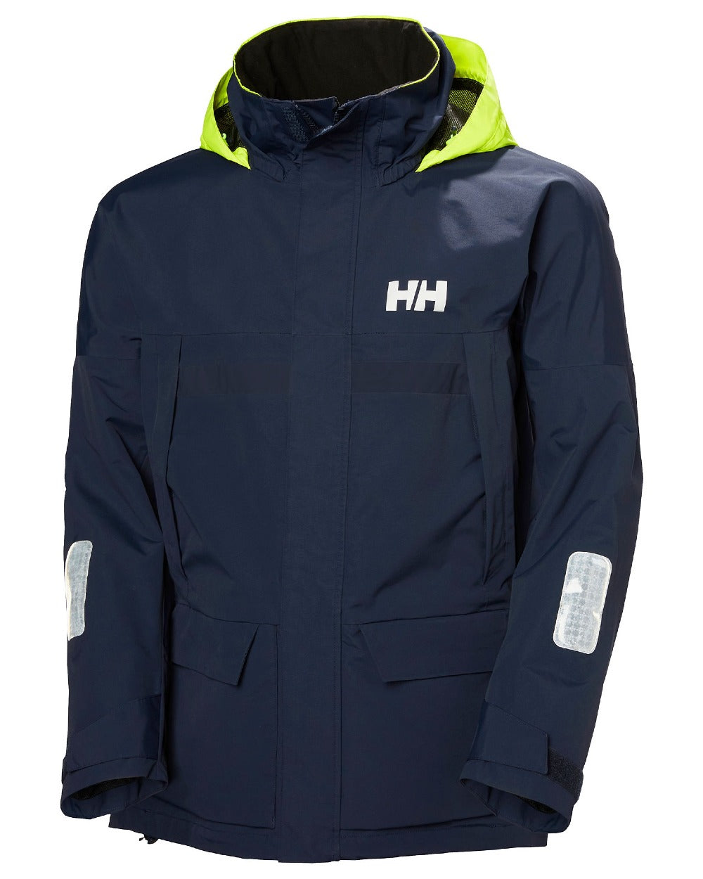 Navy coloured Helly Hansen Mens Pier 4.0 Jacket on white background 