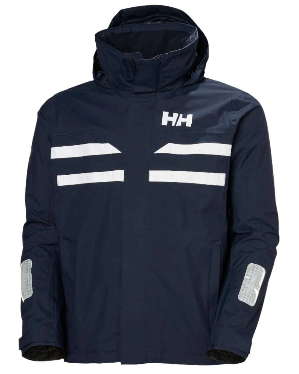 Navy coloured Helly Hansen Mens Quayside Jacket on white background 
