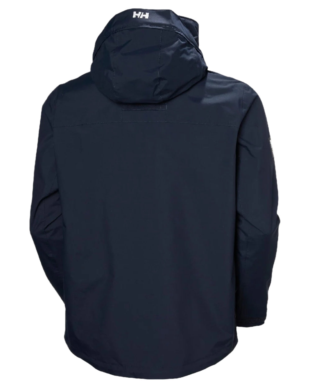 Navy coloured Helly Hansen Mens Quayside Jacket on white background 