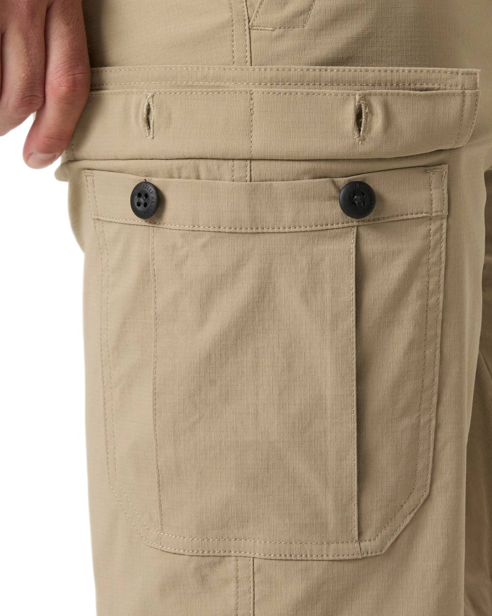 Pebble coloured Helly Hansen Mens Quick-Dry Cargo Shorts 11"on white background 