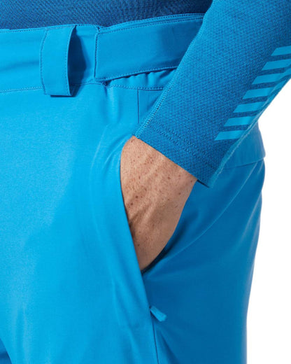 Neptune Blue Coloured Helly Hansen Rapid Pants on white background 