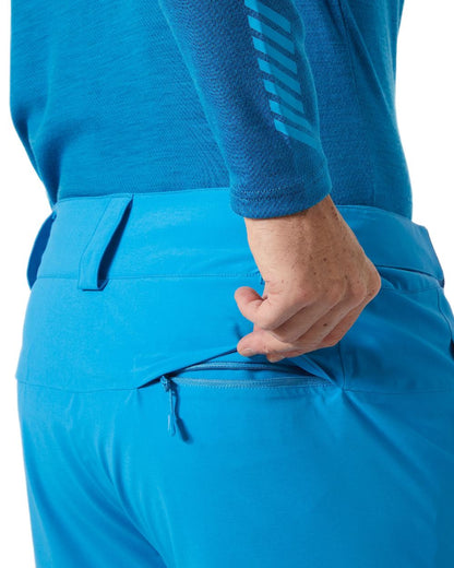 Neptune Blue Coloured Helly Hansen Rapid Pants on white background 