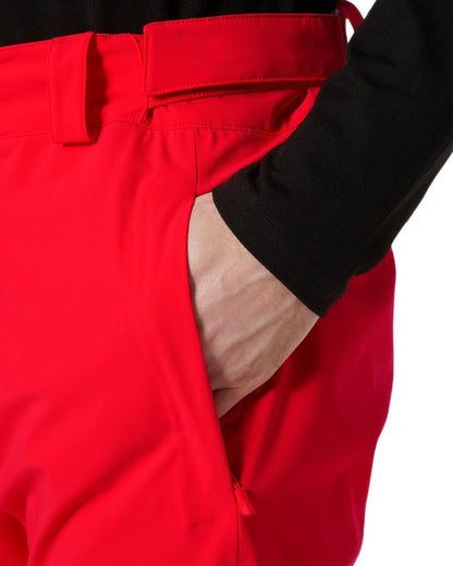 Red Coloured Helly Hansen Rapid Pants on white background 