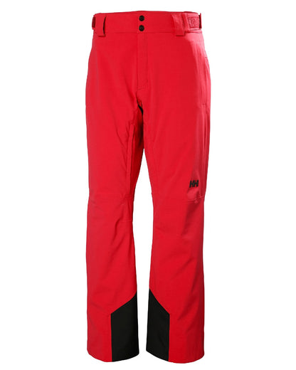 Red Coloured Helly Hansen Rapid Pants on white background 