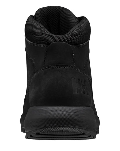 Triple Black coloured Helly Hansen Mens Richmond Nubuk Boots on white background 