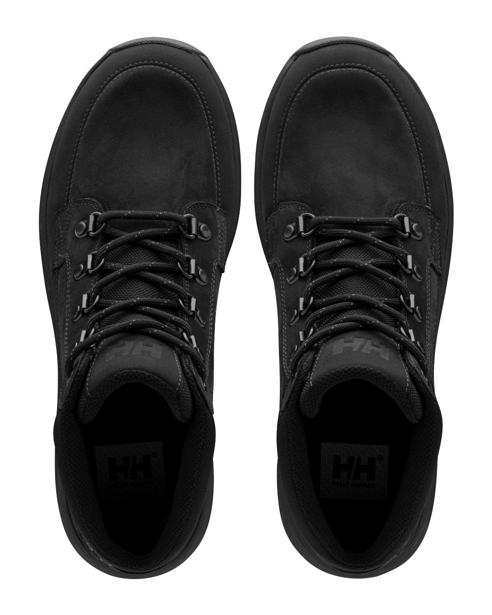 Triple Black coloured Helly Hansen Mens Richmond Nubuk Boots on white background 