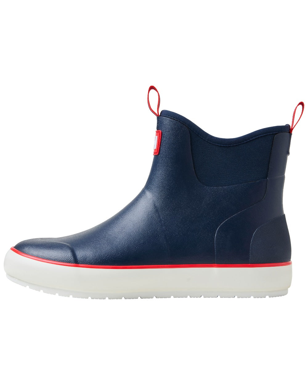 Evening Blue coloured Helly Hansen Mens Seaspray Rain Boots on white background 