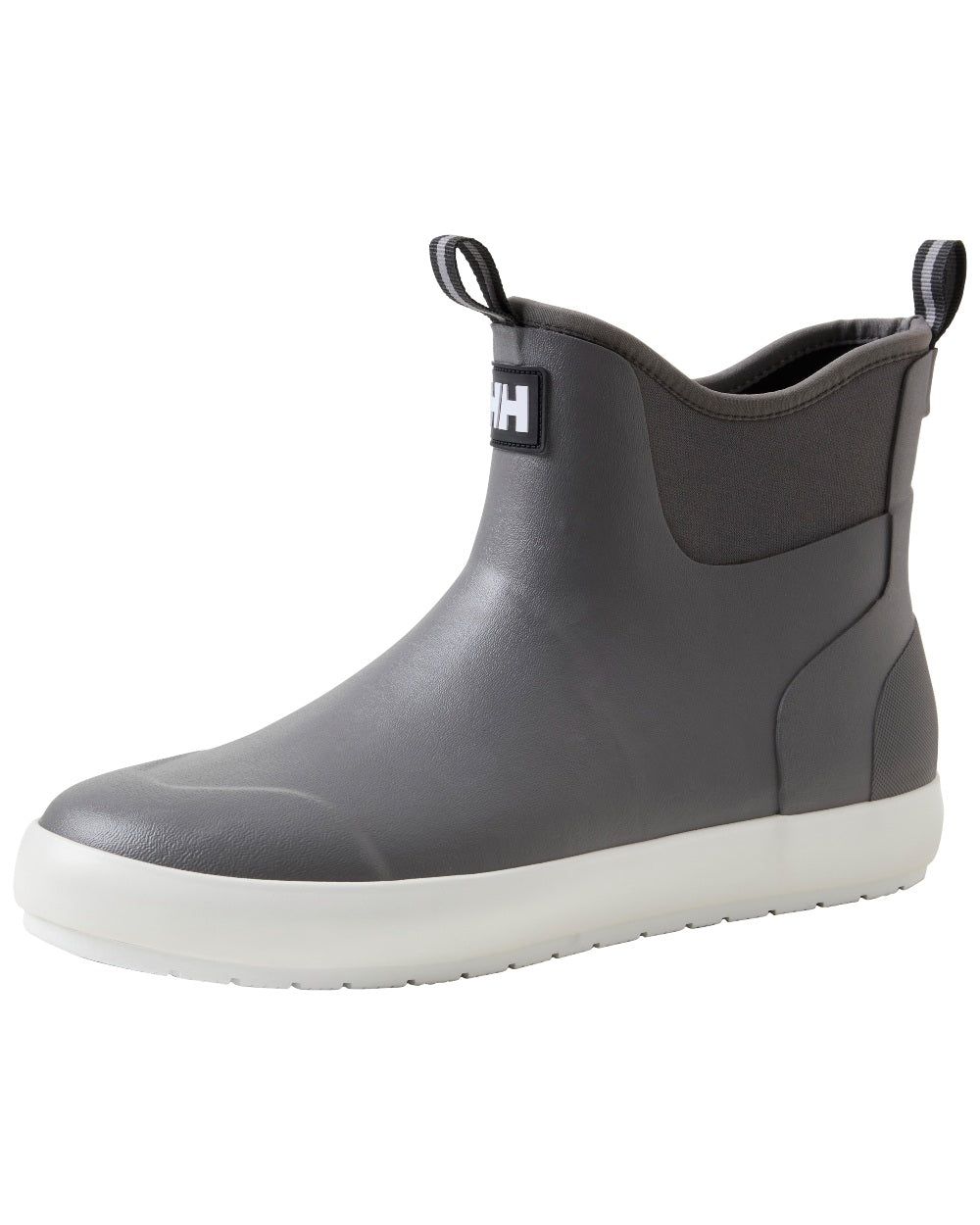 Quiet Shade coloured Helly Hansen Mens Seaspray Rain Boots on white background 
